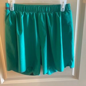 Green lululemon shorts